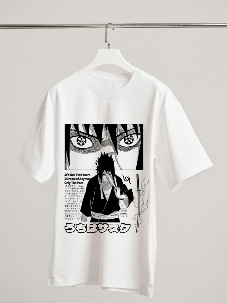Sasuke - White Oversized T Shirt