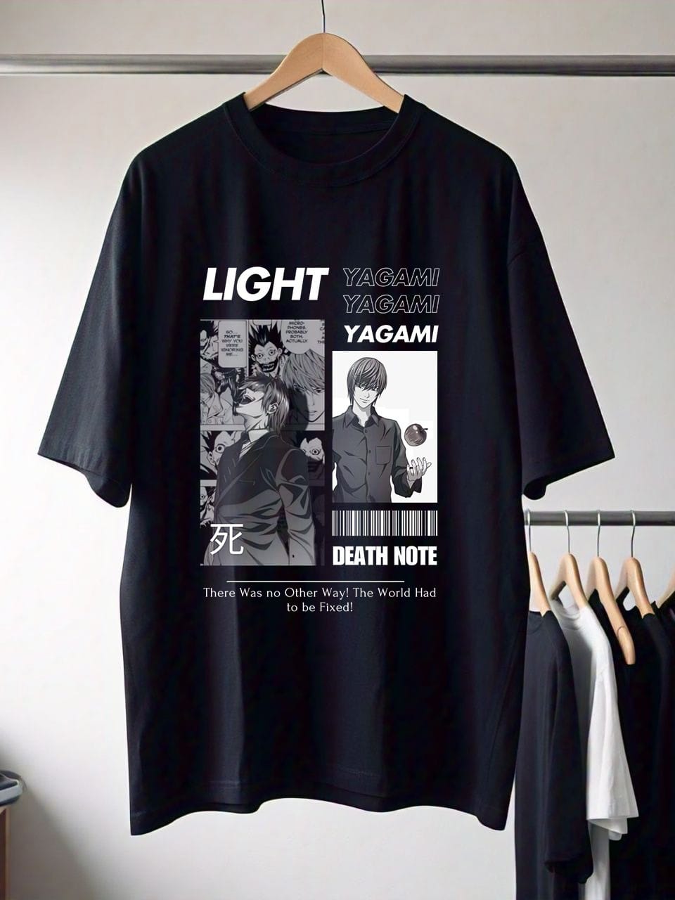 Light Yagami - Black Oversized T shirt
